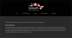 Desktop Screenshot of gobioff-foundation.org