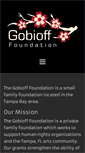 Mobile Screenshot of gobioff-foundation.org